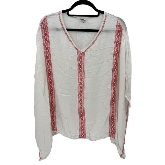 Merona Women's Lightweight Embroided Boho Swim Coverup Size Medium M - Picture 4 of 10